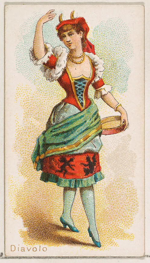 Diavolo Dancer, from the Dancing Women series (N186) issued by Wm. S. Kimball & Co. — William S. Kimball & Company
