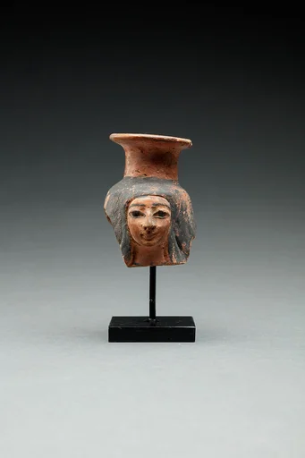 Upper Part of a Jar in the Shape of a Woman’s Head