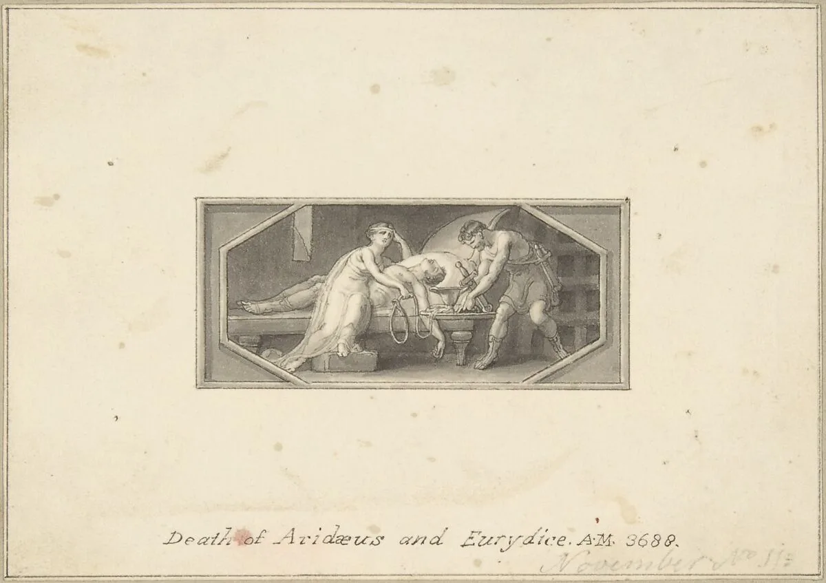 Death of Aridaeus and Eurydice — Edward Francis Burney