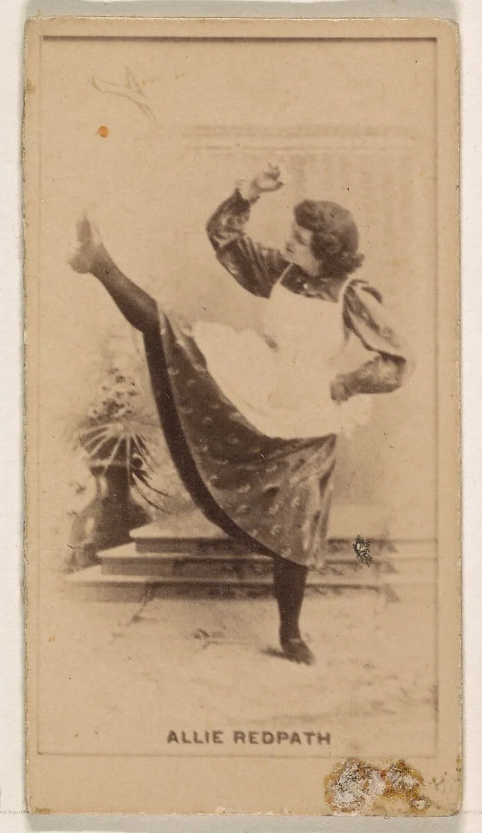 Allie Redpath, from the Actresses series (N245) issued by Kinney Brothers to promote Sweet Caporal Cigarettes — Kinney Brothers Tobacco Company
