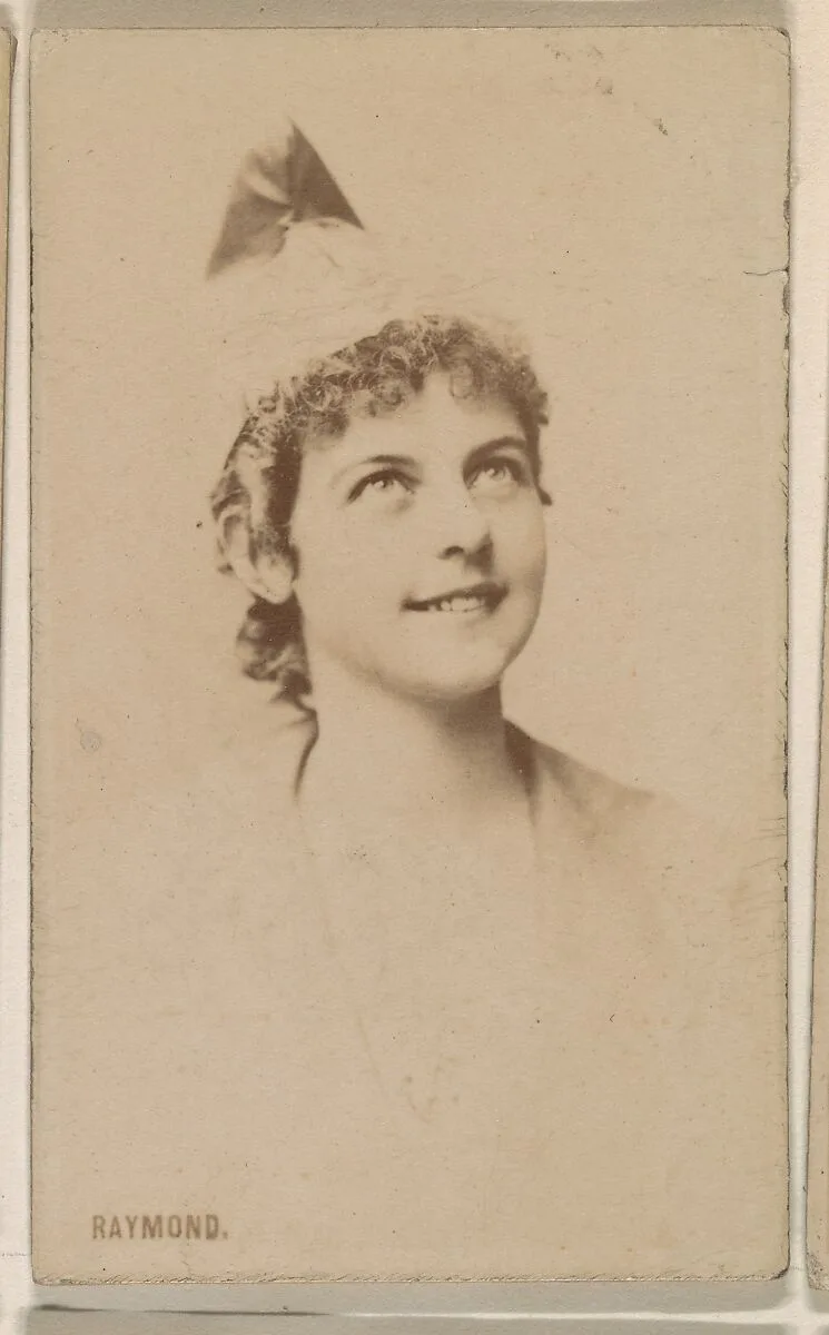 Miss Raymond, from the Actresses series (N246), Type 1, issued by Kinney Brothers to promote Sporting Extra Cigarettes — Kinney Brothers Tobacco Company