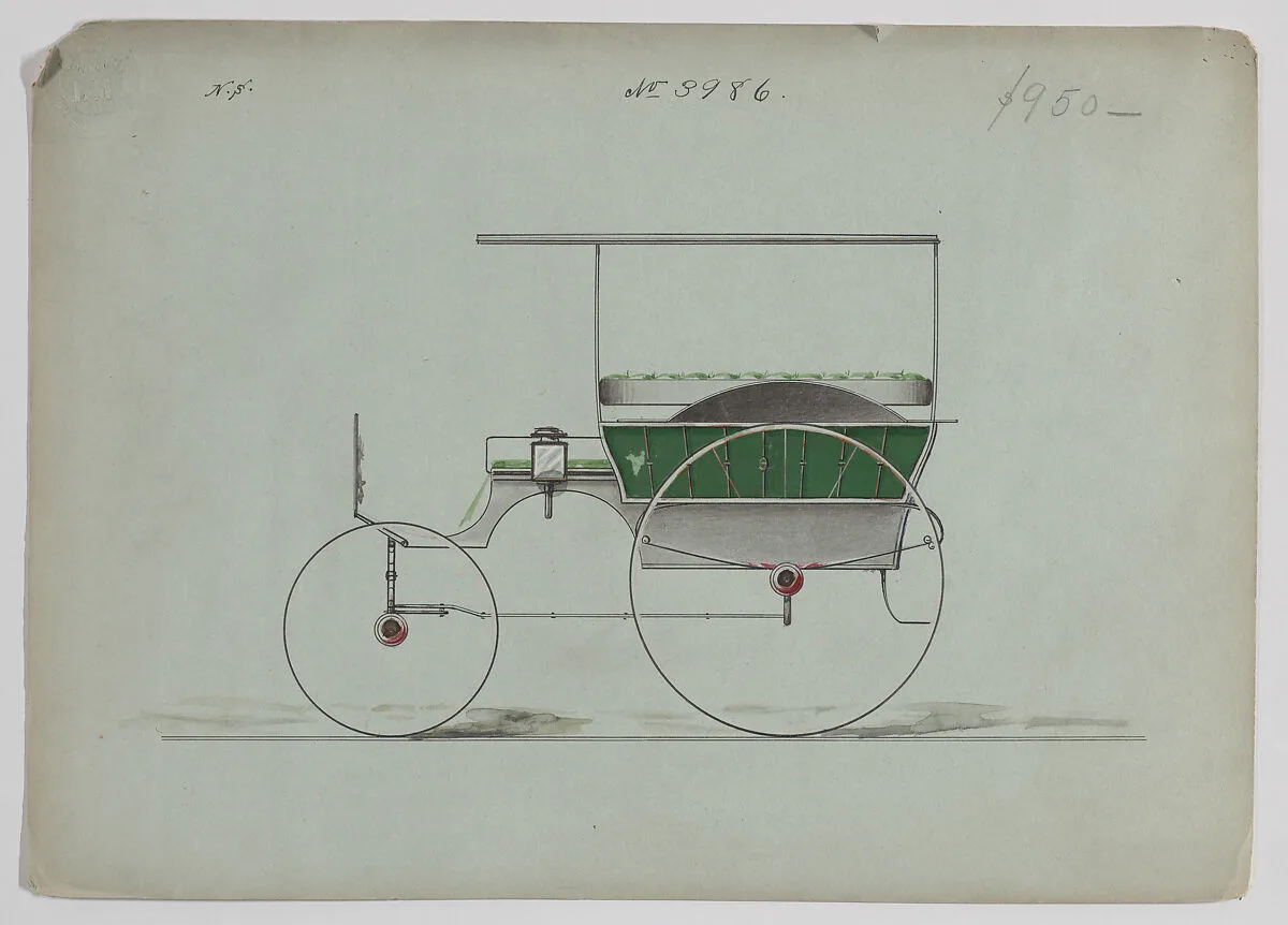Design for Omnibus or Wagonette, no. 3986 — Brewster & Co.|Herman Stahmer