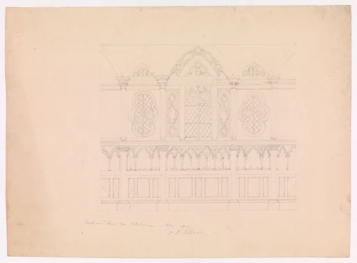 Design for a Side Chapel in the Gothic Style, for Adelmorn the Outlaw