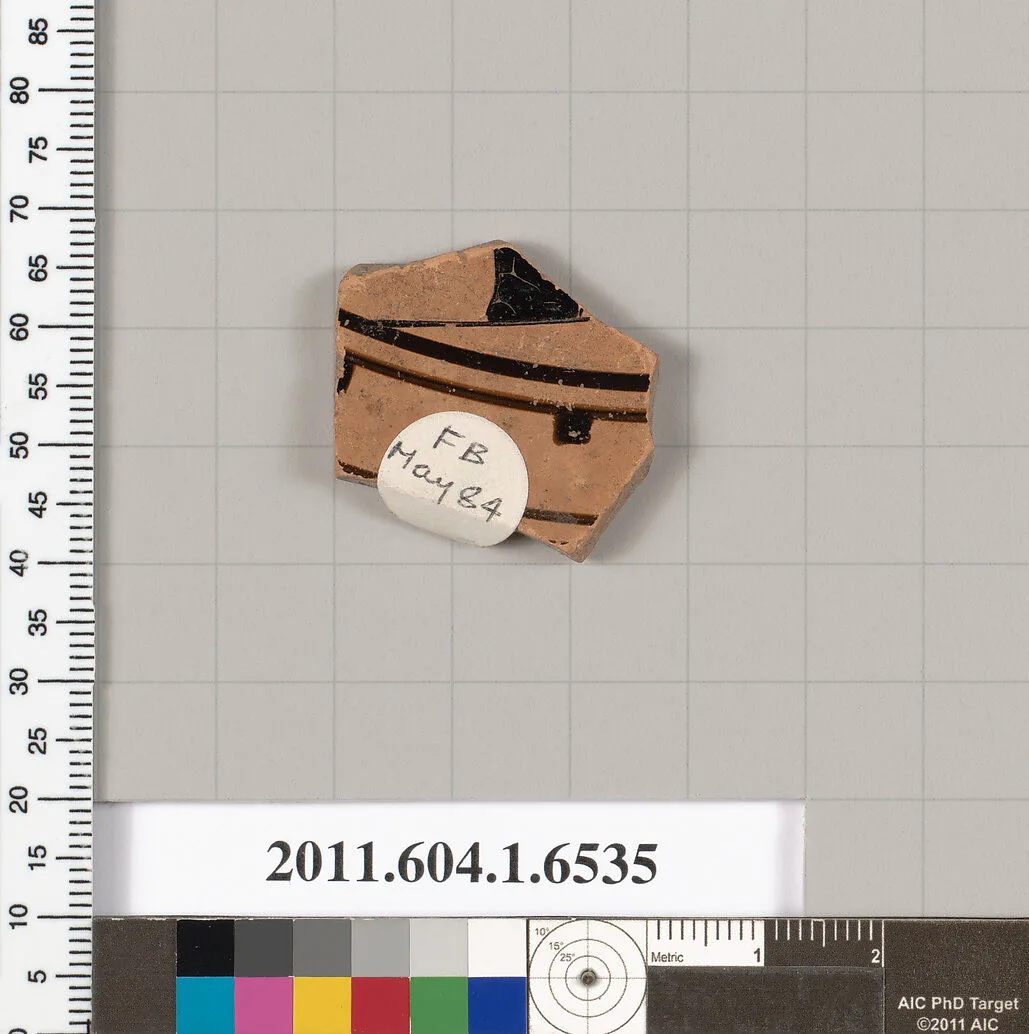 Terracotta fragment of a kylix (drinking cup) — Unknown