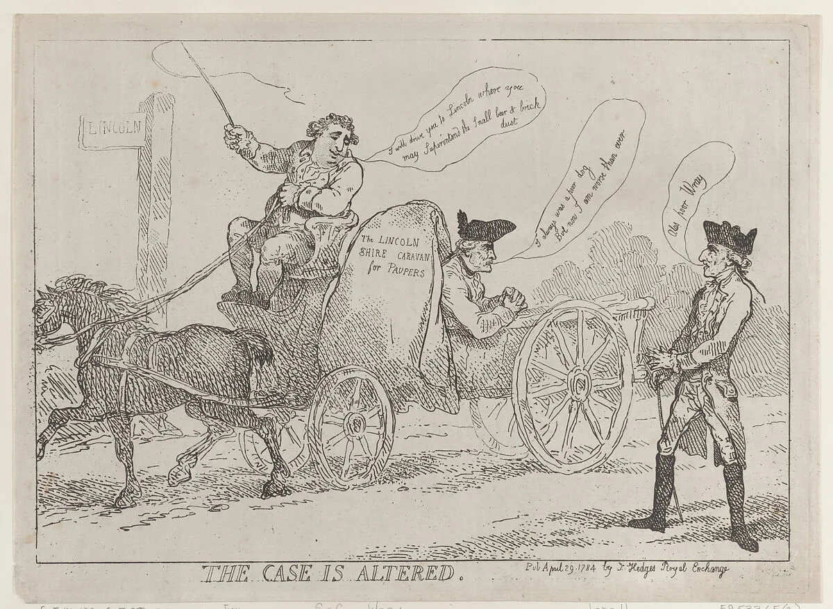 The Case Is Altered — J. Hedges|Sir Cecil Wray|Charles James Fox|Samuel Hood, 1st Viscount Hood|Thomas Rowlandson