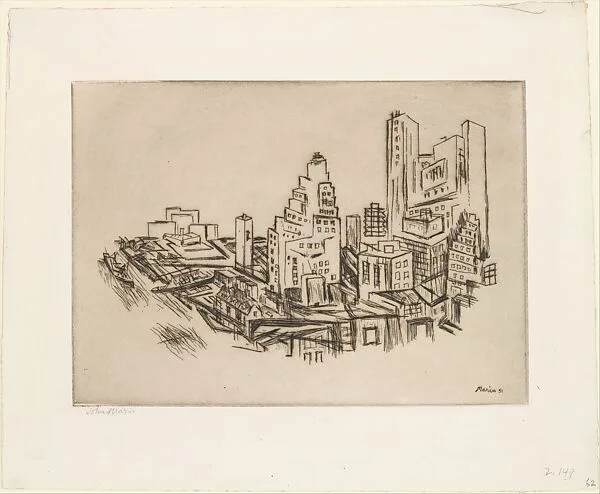 Lower Manhattan from the Bridge — John Marin|Alfred Stieglitz