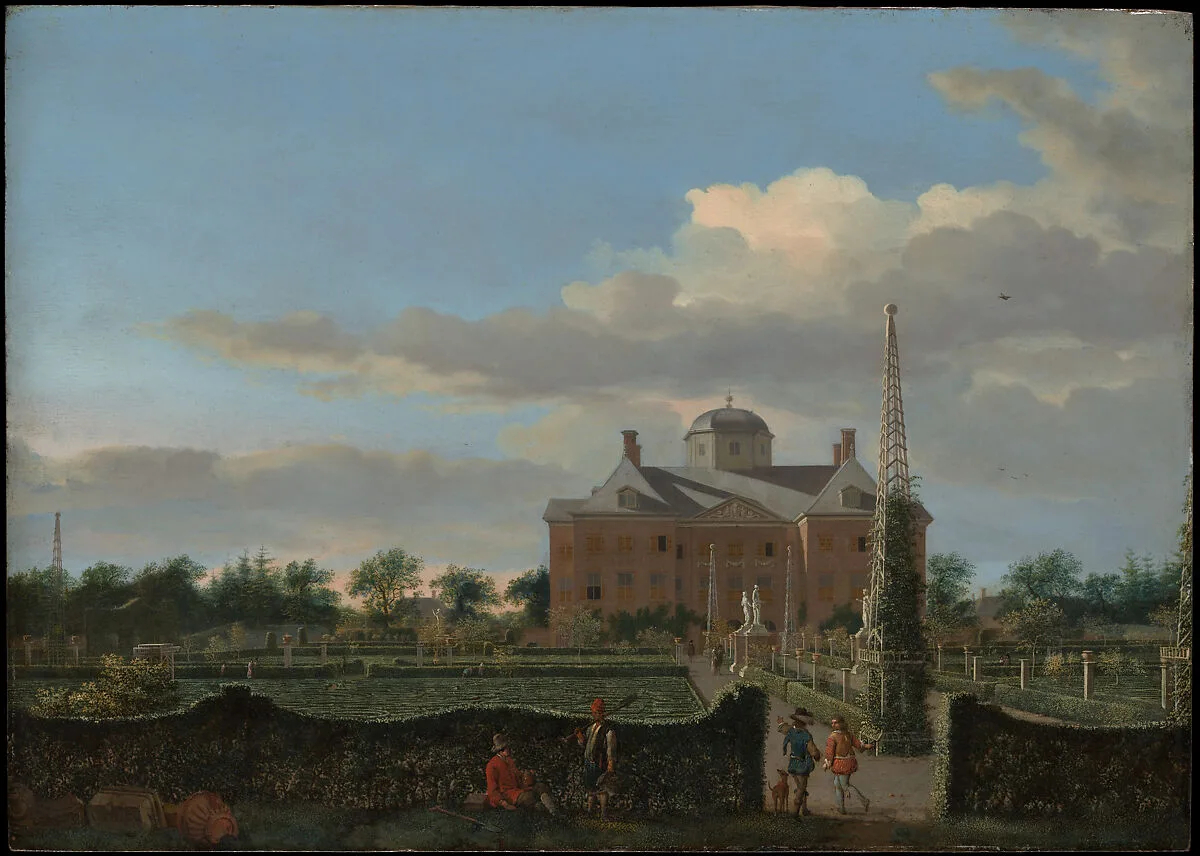 The Huis ten Bosch at The Hague and Its Formal Garden (View from the South) — Jan van der Heyden