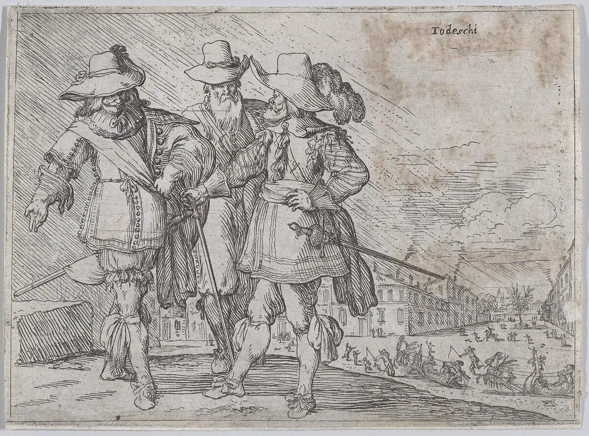 Germans, from a set of costume plates of different nations — Johann Wilhelm Baur