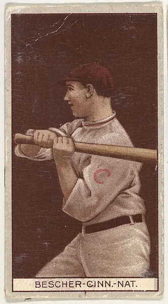 Robert Bescher, Cincinnati, National League, from the Brown Background series (T207) for the American Tobacco Company — American Tobacco Company