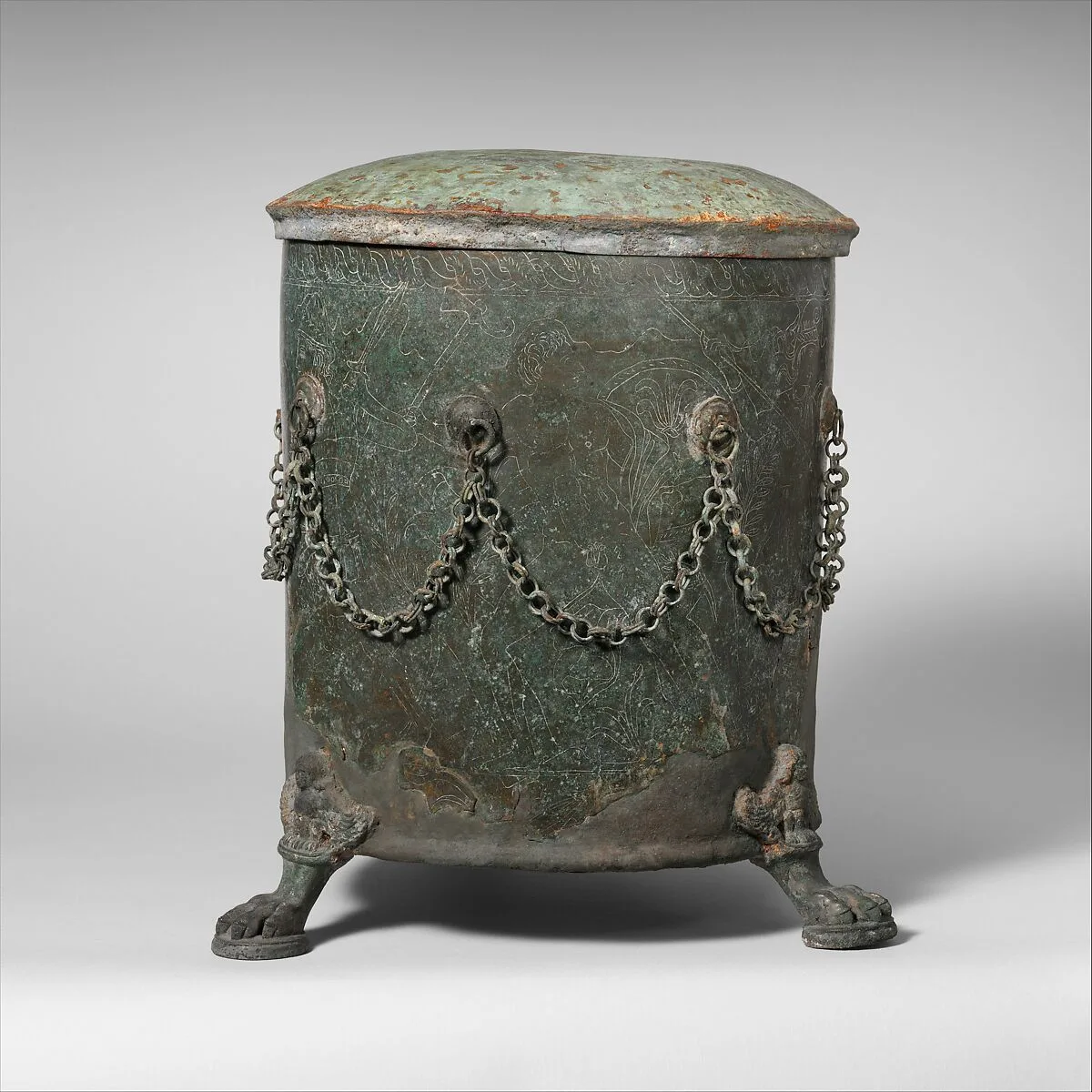 Bronze cista (toiletries box) — Unknown