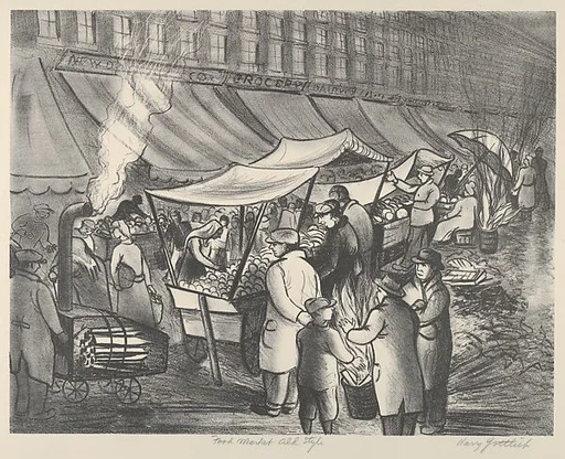 Food Market Old Style