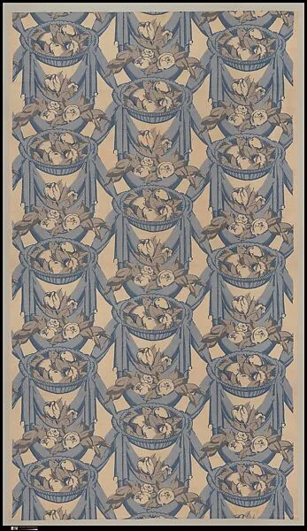 "Draperies" Textile — André Mare|Compagnie des Arts Français