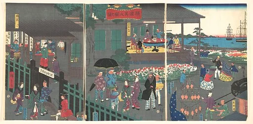 Yokohama ijin kyaku no zu|Foreigner's Residence in Yokohama
