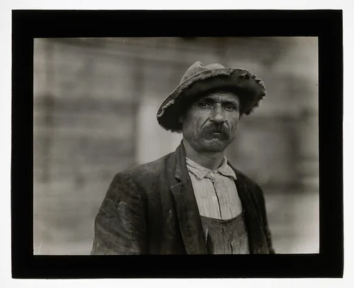 [Social Documentary Lantern Slide of New York]
