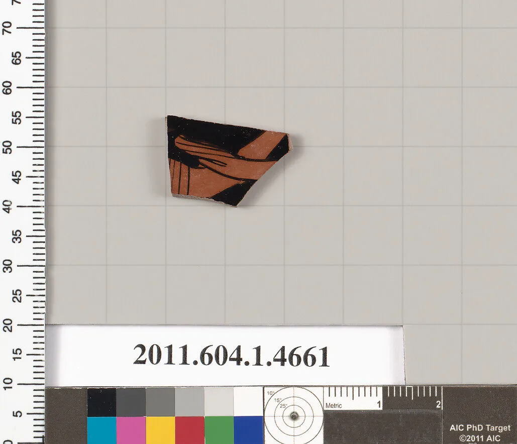 Terracotta fragment of a kylix (drinking cup) — Unknown