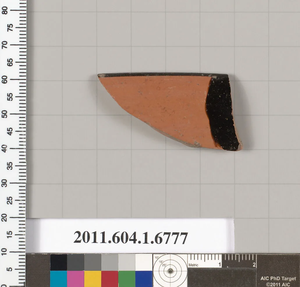 Terracotta fragment of a kylix (drinking cup) — Unknown