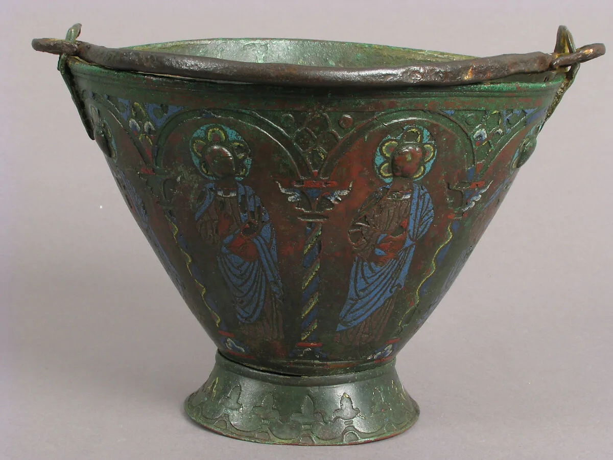 Situla (Bucket for Holy Water) with Saint Peter and Other Saints, Probably Apostles — Unknown