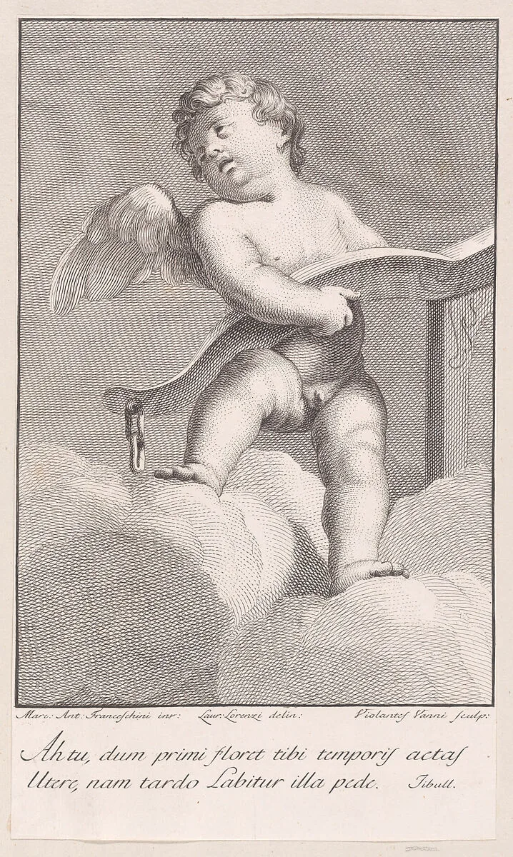 Putto with a yoke — Lorenzo Lorenzi|Violante Vanni|Marcantonio Franceschini