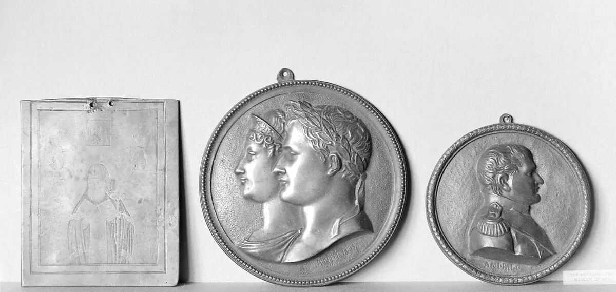 Medallion plaque to celebrate the marriage of Napoleon Bonaparte and the Archduchess Marie-Louise — Bertrand Andrieu