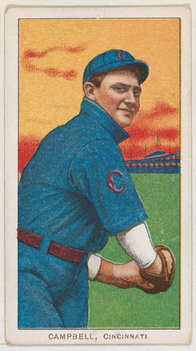 Campbell, Cincinnati, National League, from the White Border series (T206) for the American Tobacco Company — American Tobacco Company