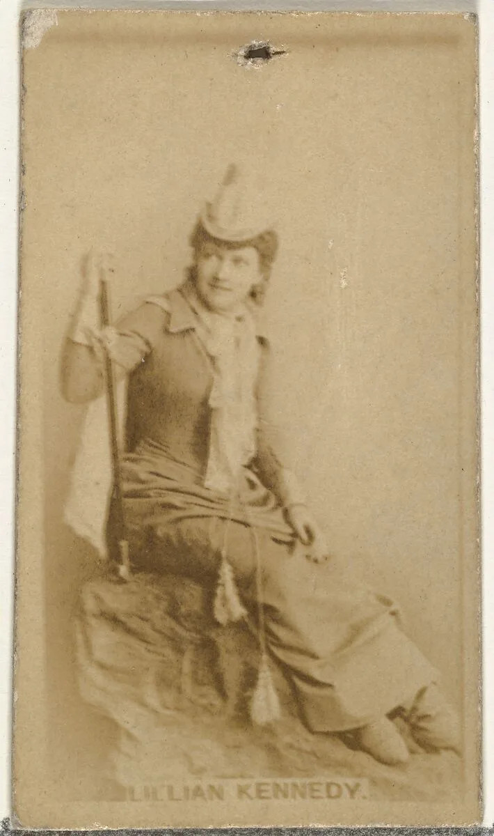 Lillian Kennedy, from the Actors and Actresses series (N145-8) issued by Duke Sons & Co. to promote Duke Cigarettes — W. Duke, Sons & Co.|American Tobacco Company