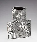 Suppressed Volume Series, Stacked Vase with Key Hole Pattern