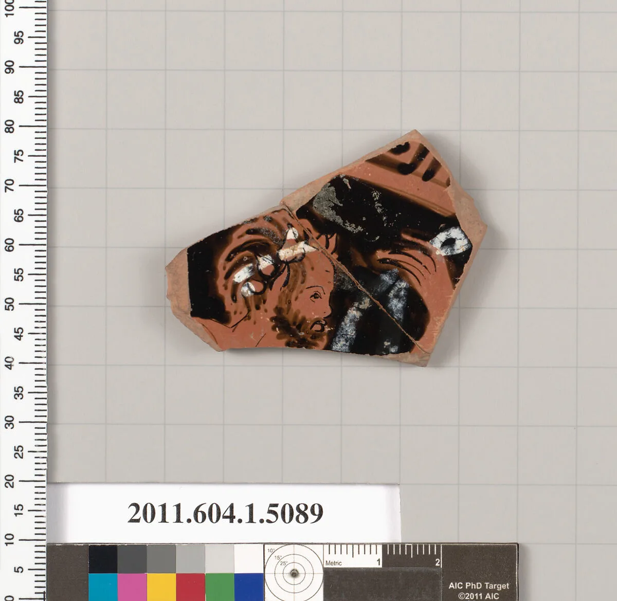 Terracotta fragment of a kylix (drinking cup) — Unknown