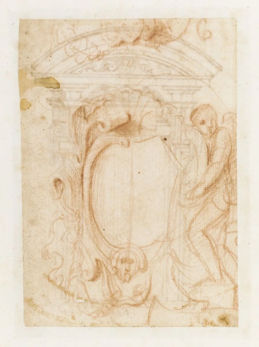 Album Containing Architectural, Ornament, and Figure Drawings — Pier Francesco Mola|Giovanni Battista Mola
