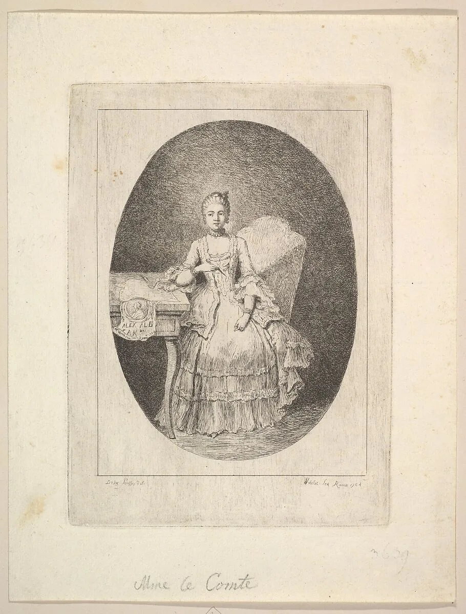Portrait of Marguerite Le Comte — Claude Henri Watelet|Etienne de Lavallée-Poussin