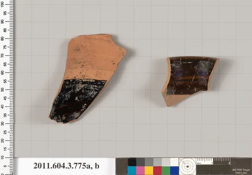 Terracotta fragments of an oinochoe: olpe (jug)