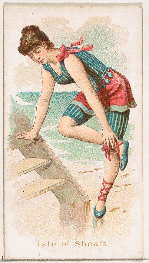 Isle of Shoals, from the Fancy Bathers series (N187) issued by Wm. S. Kimball & Co. — William S. Kimball & Company