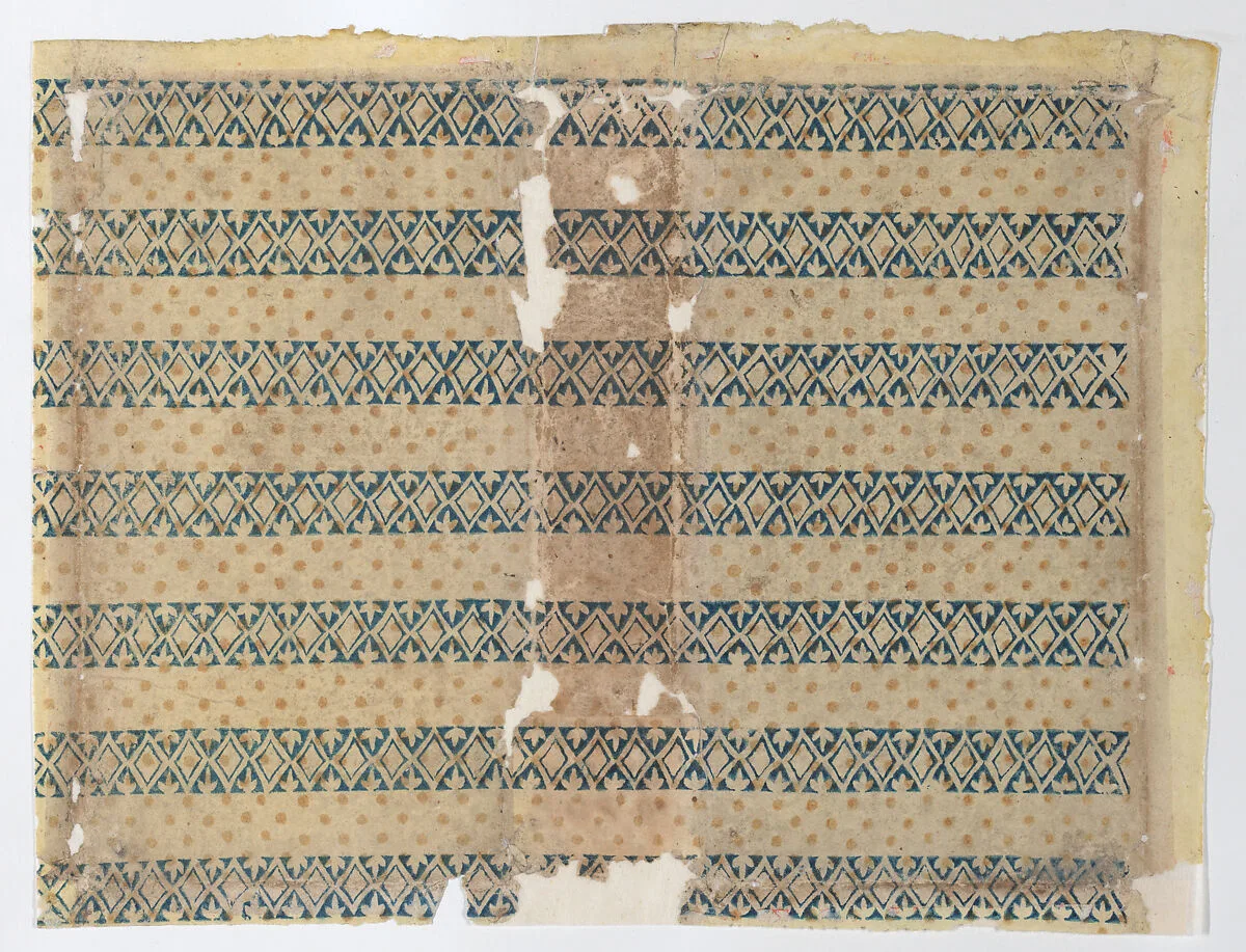 Book cover with overall dot and diamond pattern — Anonymous