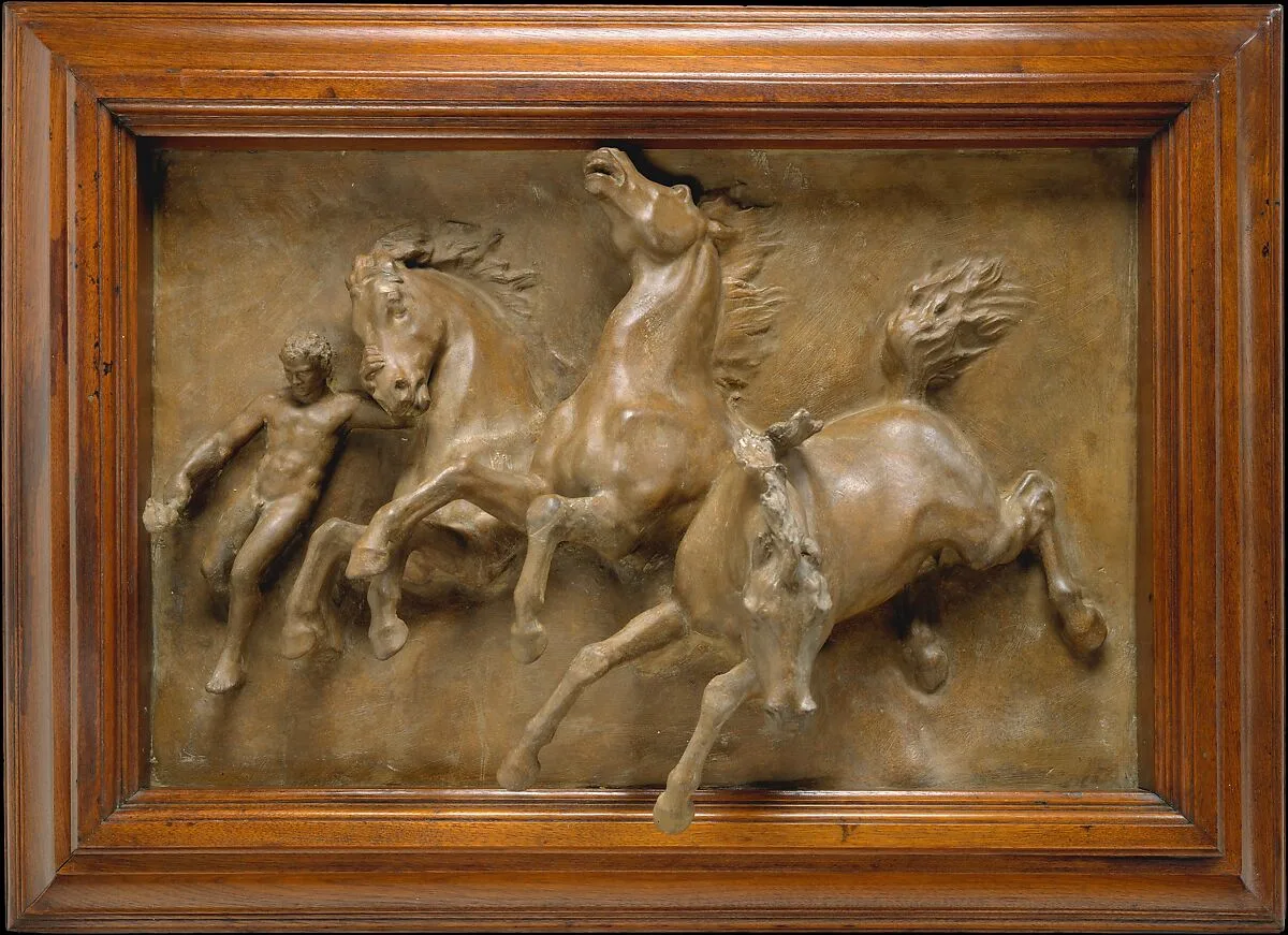 The Horses of Anahita or The Flight of Night — William Morris Hunt