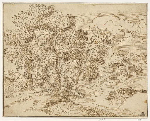 Landscape with Two Seated Figures
