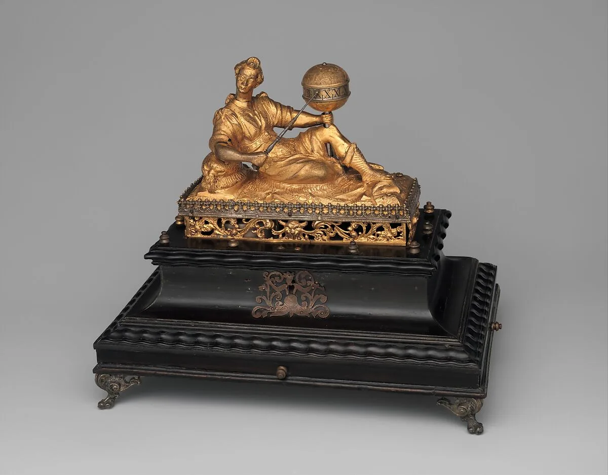 Automaton clock in the form of Urania — Paullus Schiller