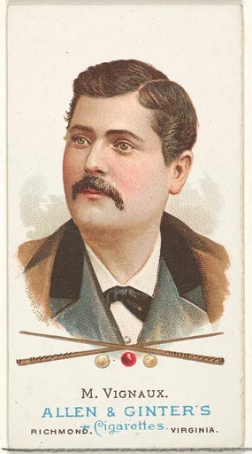 Maurice Vignaux, Billiard Player, from World's Champions, Series 1 (N28) for Allen & Ginter Cigarettes