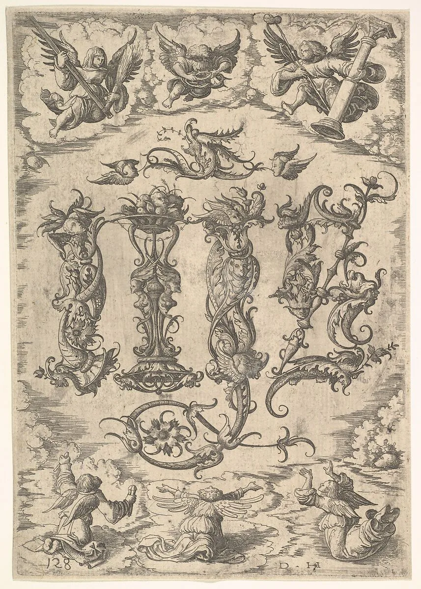 IHS Monogram surrounded by Six Angels — Daniel Hopfer