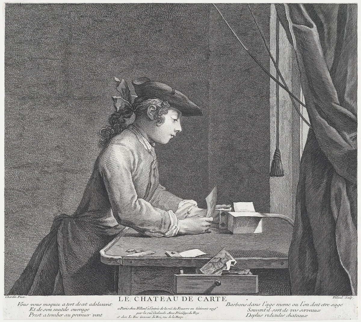 The House of Cards — Jean Siméon Chardin|Pierre Filloeul|Pierre Filloeul