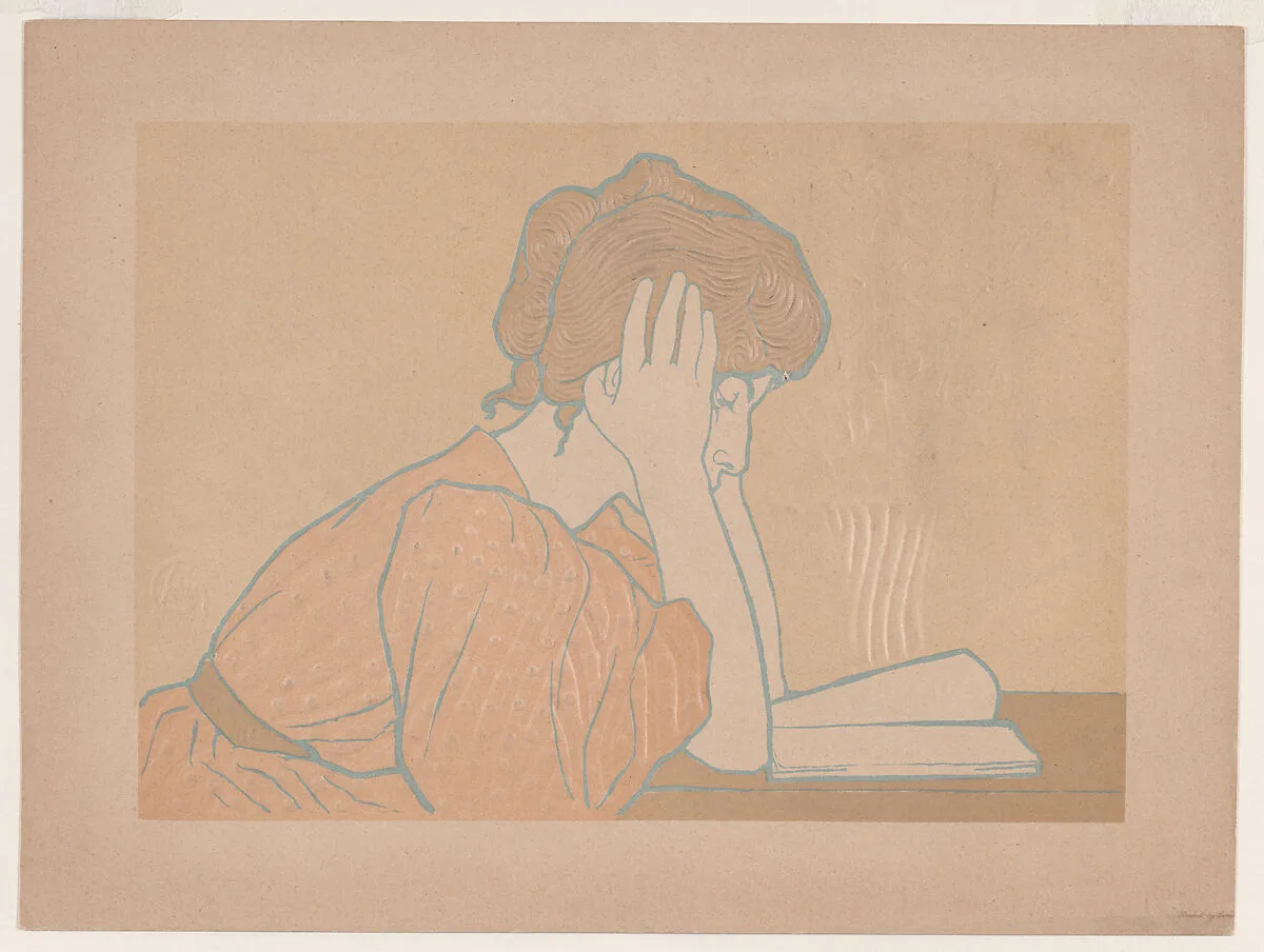 Young Woman Reading — Alexandre-Louis-Marie Charpentier
