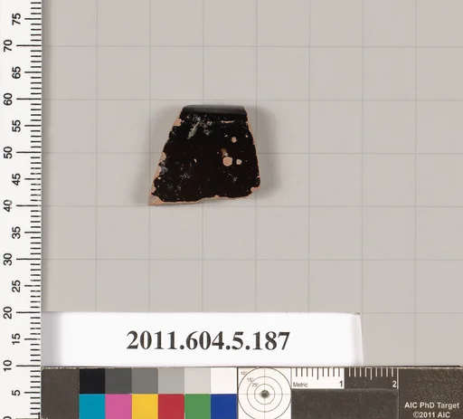 Terracotta rim fragment of a kylix (drinking cup)?