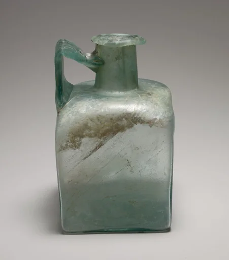 Glass square bottle