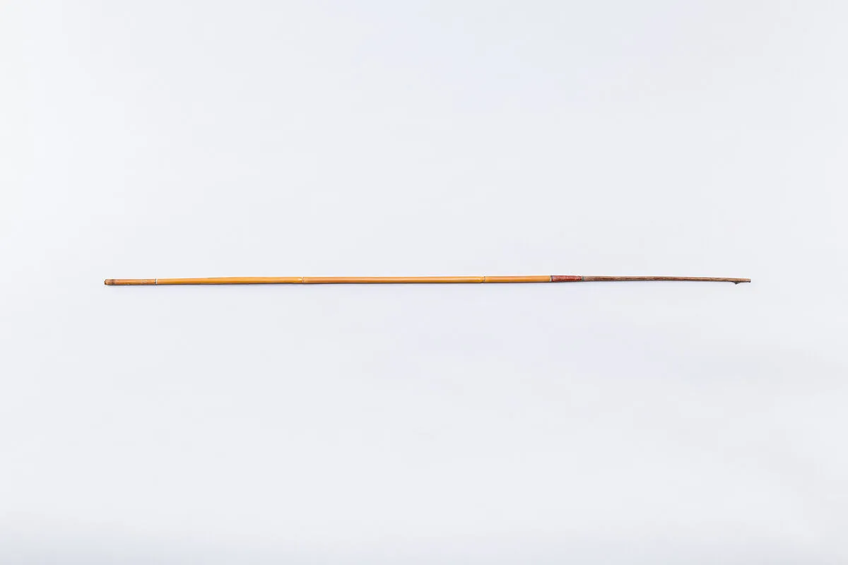 Arrow with a broken shaft and composite stone tip — Unknown
