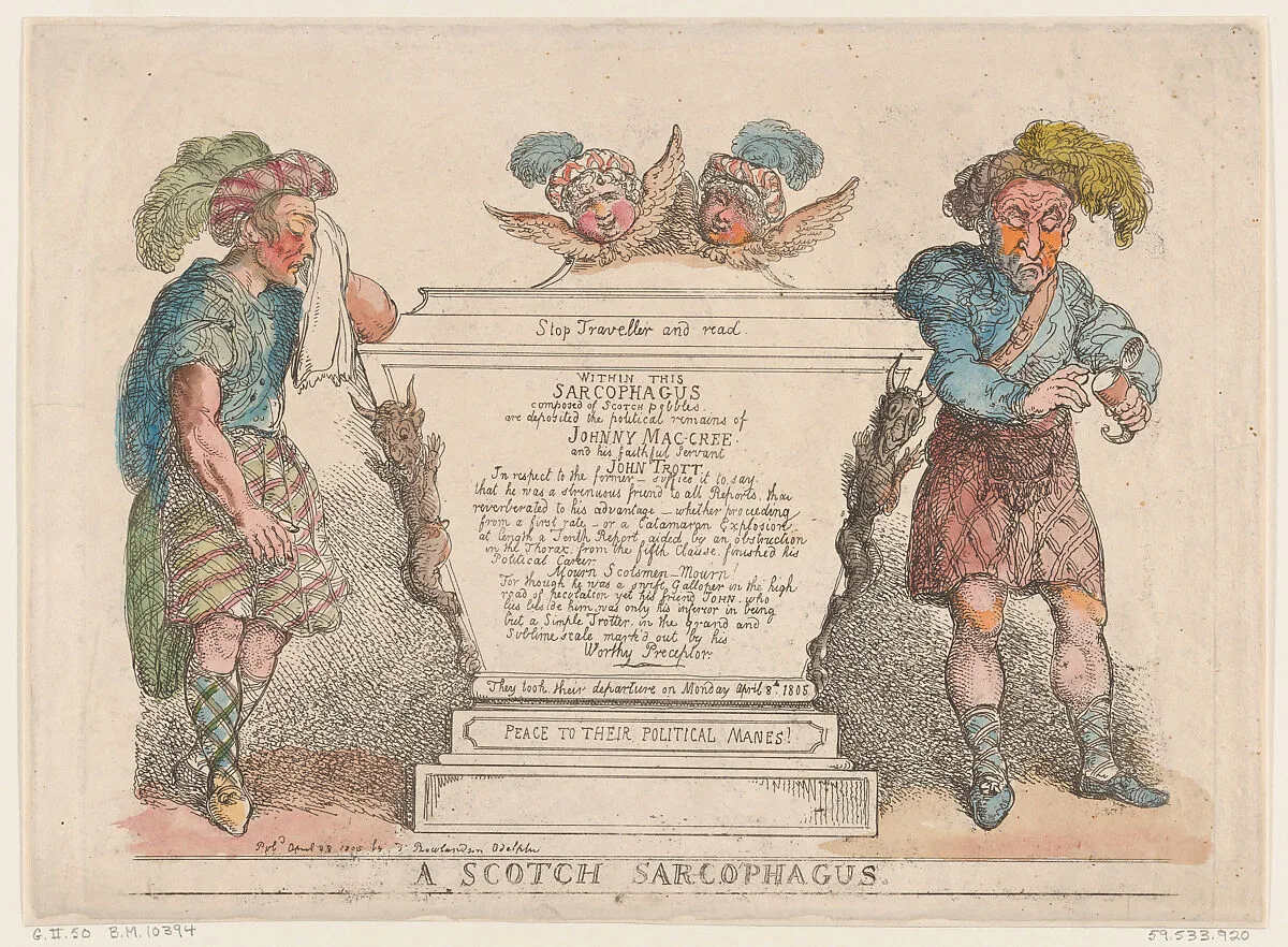 A Scotch Sarcophagus — Thomas Rowlandson