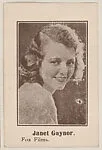 Janet Gaynor, Fox Films trade card (W500) — Unknown