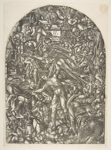 The Angel sounding the Sixth Trumpet, from the Apocalypse
