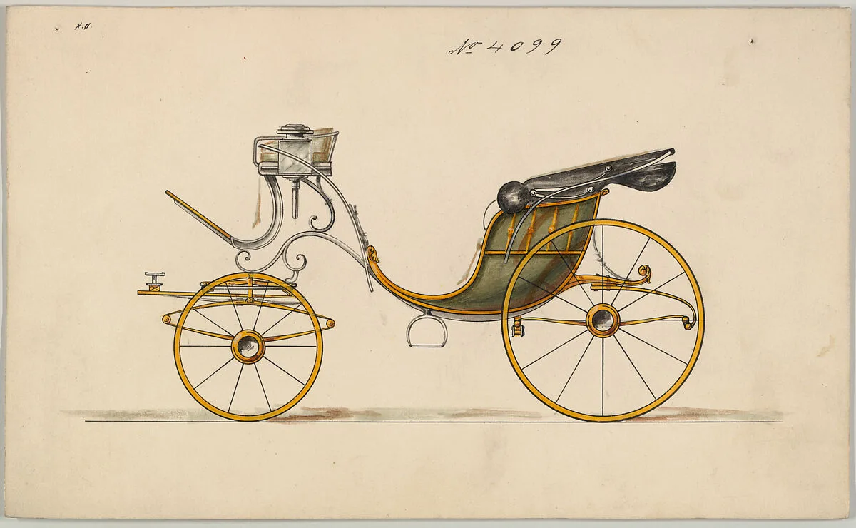 Design for Cabriolet or Victoria, no. 4099 — Brewster & Co.|Herman Stahmer