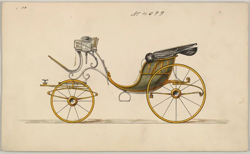 Design for Cabriolet or Victoria, no. 4099