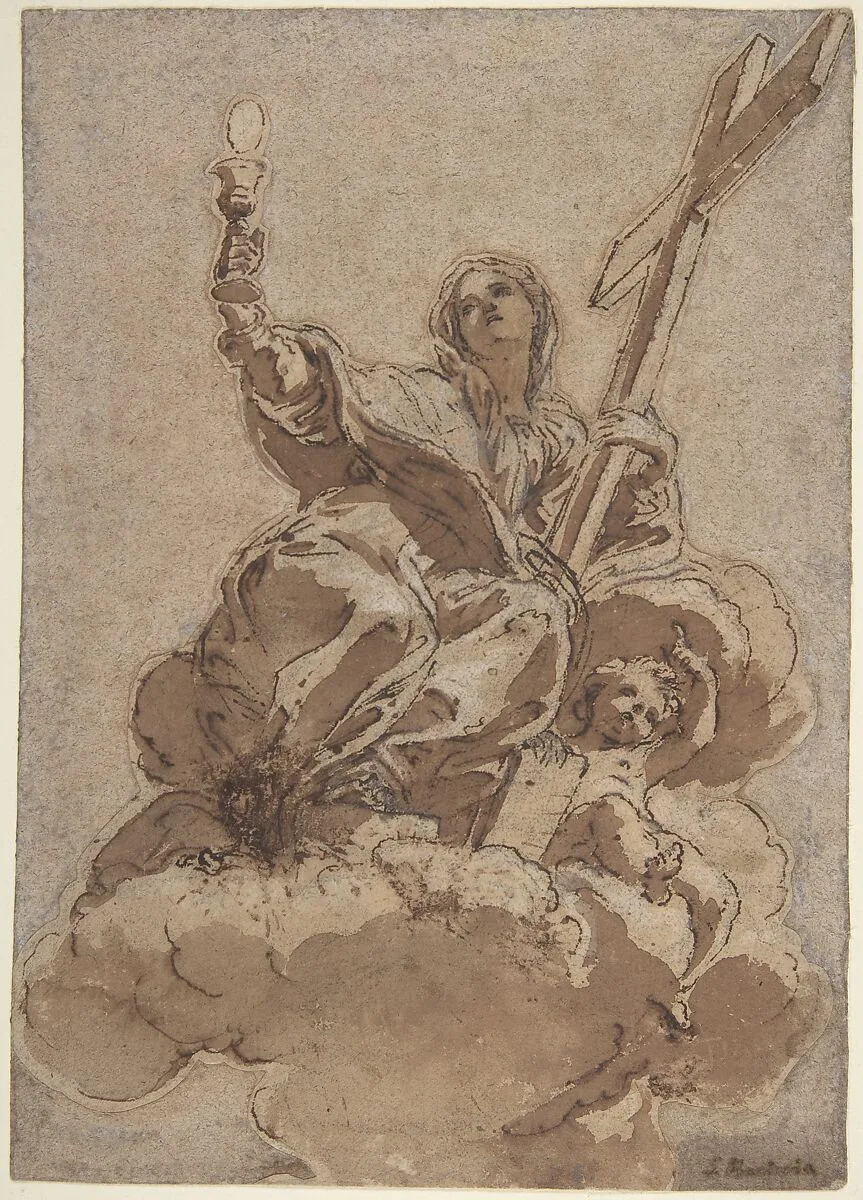 Allegorical Figure of Faith — Giovanni Battista Gaulli (Il Baciccio)