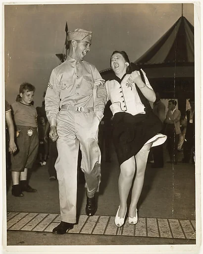 G.I. and Woman at Carnival
