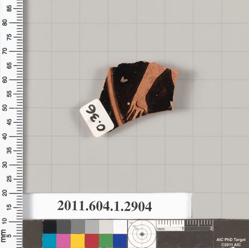 Terracotta fragment of a kylix (drinking cup)